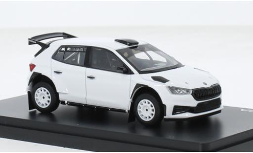 Skoda Fabia 1/43 Abrex IV RS Rallye2 weiss 2022 1:43 coche miniatura
