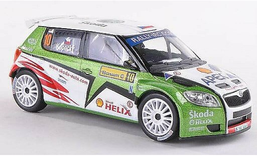 Skoda Fabia S2000 1/43 Abrex No.10 Barum Rally 2009 /Stary coche miniatura