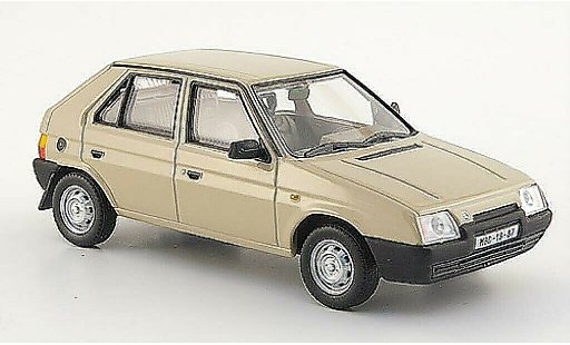Skoda Favorit 136L 1/43 Abrex 136 L beige 1987 coche miniatura