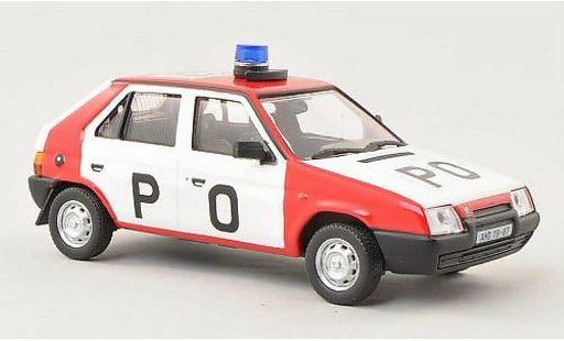 Skoda Favorit Livree Officielle 1/43 Abrex PO (Tschecjhische Bomberos) 1987 coche miniatura