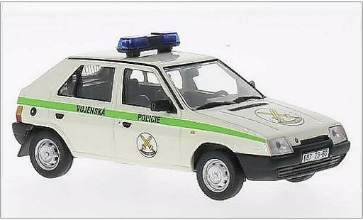 Skoda Favorit Livree Officielle 1/43 Abrex Vojenska Policie 1994 Hlavni velitelstvi RZ 087 1987 coche miniatura