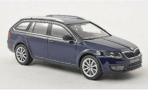 Skoda Octavia Combi 1/43 Abrex III azul 2013 coche miniatura
