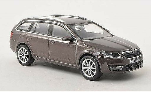Skoda Octavia Combi 1/43 Abrex III marron 2013 coche miniatura