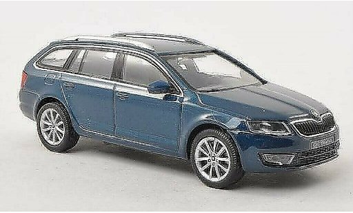 Skoda Octavia Combi 1/43 Abrex III azul-verde 2013 coche miniatura