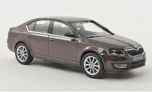 Skoda Octavia Base 1/43 Abrex III marron 2013 coche miniatura