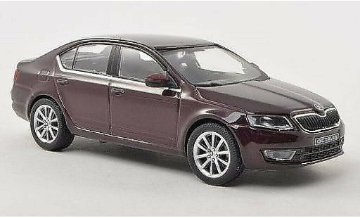 Skoda Octavia Base 1/43 Abrex III rojo 2013 coche miniatura