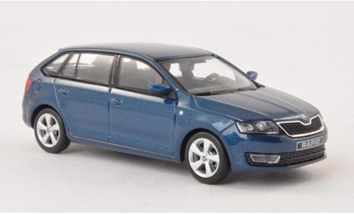 Skoda Rapid Spaceback ACE 1/43 Abrex Spaceback azul 2013 coche miniatura