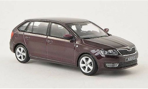 Skoda Rapid Spaceback ACE 1/43 Abrex Spaceback rojo 2013 coche miniatura