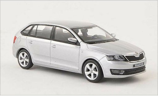Skoda Rapid Spaceback ACE 1/43 Abrex Spaceback gris 2013 coche miniatura