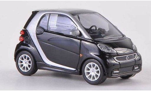 Smart ForTwo Coupe 1/87 Busch negro 2012 coche miniatura