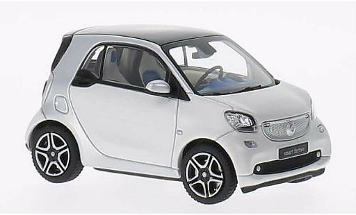 Smart ForTwo Coupe 1/43 Norev gris/blanco 2014 coche miniatura