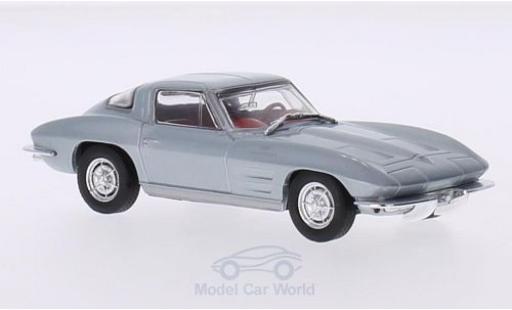Chevrolet Corvette C2 1/43 Solido (C2) Stingray Split-Window Coupe gris 1963 coche miniatura