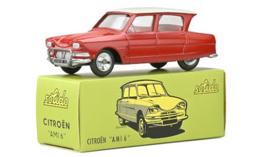 Coche miniatura Citroen Ami 6 1/43 Solido rojo/blanco Citroen Ami 6 1/43 Solido rojo/blanco coche miniatura