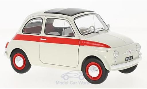 Coche miniatura Fiat 500 Sport 1/18 Solido L Sport blanco/rojo 1960 Fiat 500 Sport 1/18 Solido L Sport blanco/rojo 1960 coche miniatura
