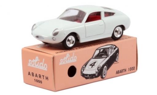 Coche miniatura Fiat Abarth 1000 1/43 Solido Bialbero blanco 1966 Fiat Abarth 1000 1/43 Solido Bialbero blanco 1966 coche miniatura