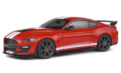 Ford Mustang 1/18 Solido Shelby GT 500 Fast Track rojo/matt-blanco 2020 coche miniatura