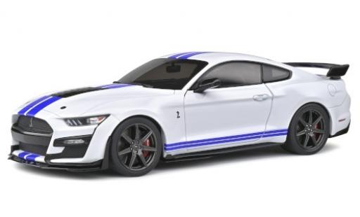 Coche miniatura Ford Mustang 1/18 Solido Shelby GT 500 Fast Track blanco/matt-azul 2020 Ford Mustang 1/18 Solido Shelby GT 500 Fast Track blanco/matt-azul 2020 coche miniatura
