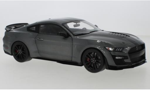 Coche miniatura Ford Mustang 1/18 Solido Shelby GT 500 metalico gris/negro 2020 Ford Mustang 1/18 Solido Shelby GT 500 metalico gris/negro 2020 coche miniatura