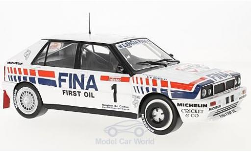 Lancia Delta 1/18 Solido Integrale 16V No.1 Fina Tour de Corse 1991 D.Auriol/B.Occelli coche miniatura
