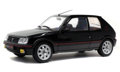 Coche miniatura Peugeot 205 1/18 Solido 1.9 GTI Mk2 negro Peugeot 205 1/18 Solido 1.9 GTI Mk2 negro coche miniatura
