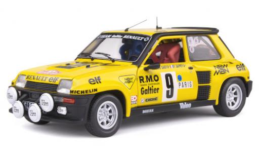 Coche miniatura Renault 5 1/18 Solido Turbo No.9 Team Galtier New Man Rallye WM Rallye Monte Carlo 1982 B.Saby/F.Sappey Renault 5 1/18 Solido Turbo No.9 Team Galtier New Man Rallye WM Rallye Monte Carlo 1982 B.Saby/F.Sappey coche miniatura