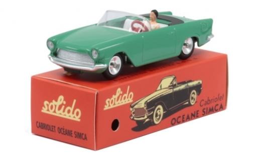 Simca Oceane 1/43 Solido Cabriolet verde 1960 coche miniatura