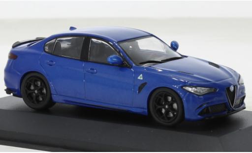 Alfa Romeo Giulia 1/43 Solido Quadrifoglio metallise azul 2019 coche miniatura