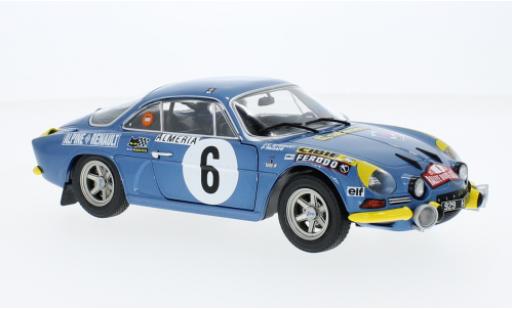 Coche miniatura Alpine A110 1/18 Solido Renault 1600S No.6 Rallye Monte Carlo 1972 Alpine A110 1/18 Solido Renault 1600S No.6 Rallye Monte Carlo 1972 coche miniatura
