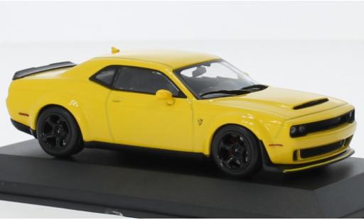 Coche miniatura Dodge Challenger 1/43 Solido SRT Demon V8 6.2 amarillo 2018 Dodge Challenger 1/43 Solido SRT Demon V8 6.2 amarillo 2018 coche miniatura