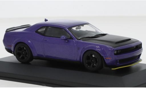 Coche miniatura Dodge Challenger 1/43 Solido SRT Demon V8 6.2 metallise lila/negro 2018 Dodge Challenger 1/43 Solido SRT Demon V8 6.2 metallise lila/negro 2018 coche miniatura