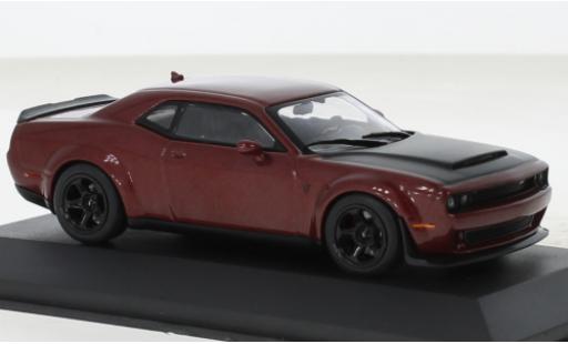Coche miniatura Dodge Challenger 1/43 Solido SRT Demon V8 6.2 metallise rouge foncé 2018 Dodge Challenger 1/43 Solido SRT Demon V8 6.2 metallise rouge foncé 2018 coche miniatura
