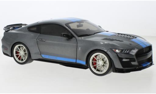 Coche miniatura Shelby GT 500 1/18 Solido Ford Mustang KR gris/azul 2022 Shelby GT 500 1/18 Solido Ford Mustang KR gris/azul 2022 coche miniatura