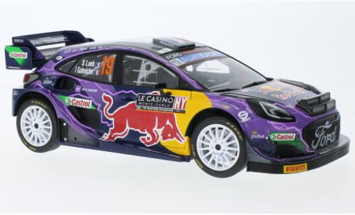 Ford Puma 1/18 Solido Rally 1 No.19 Red Bull Rallye WM Rallye Monte Carlo 2022 coche miniatura
