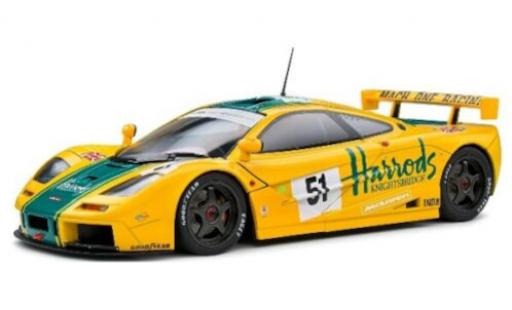 Coche miniatura McLaren F1 1/18 Solido GTR No.51 Harrods Mach One Racing Harrods 24h Le Mans 1995 McLaren F1 1/18 Solido GTR No.51 Harrods Mach One Racing Harrods 24h Le Mans 1995 coche miniatura