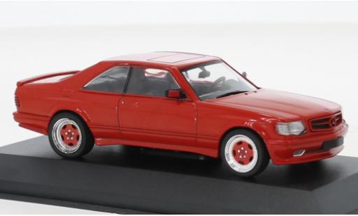 Coche miniatura Mercedes 560 1/43 Solido SEC (C126) AMG Wide Body rojo 1990 Mercedes 560 1/43 Solido SEC (C126) AMG Wide Body rojo 1990 coche miniatura