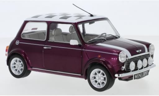 Coche miniatura Mini Cooper 1/18 Solido 1.3i Sport Pack metallise lila/Décorer 1997 Mini Cooper 1/18 Solido 1.3i Sport Pack metallise lila/Décorer 1997 coche miniatura