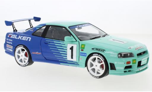 Coche miniatura Nissan Skyline 1/18 Solido GT-R (R34) RHD No.1 Falken JGTC 1967 Nissan Skyline 1/18 Solido GT-R (R34) RHD No.1 Falken JGTC 1967 coche miniatura