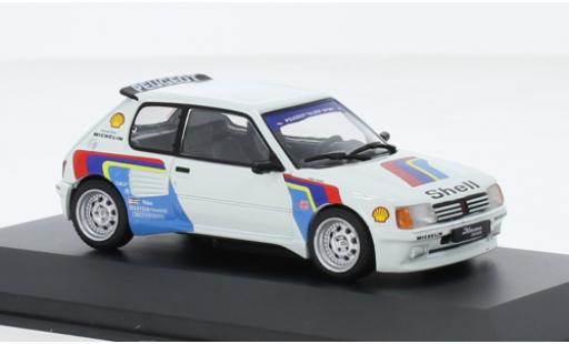 Coche miniatura Peugeot 205 1/43 Solido GTI Dimma blanche/Décorer Peugeot 205 1/43 Solido GTI Dimma blanche/Décorer coche miniatura