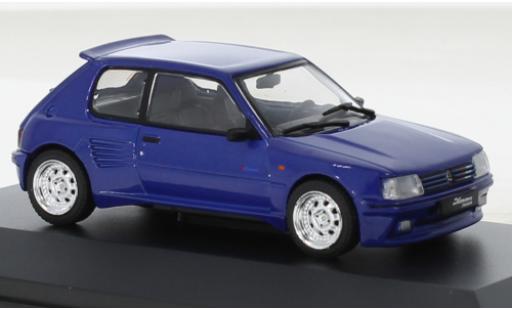 Coche miniatura Peugeot 205 1/43 Solido GTI Dimma metallise azul 1989 Peugeot 205 1/43 Solido GTI Dimma metallise azul 1989 coche miniatura