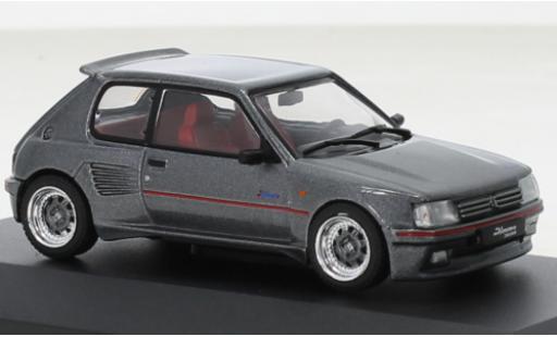 Coche miniatura Peugeot 205 1/43 Solido GTI Dimma metallise gris 1989 Peugeot 205 1/43 Solido GTI Dimma metallise gris 1989 coche miniatura