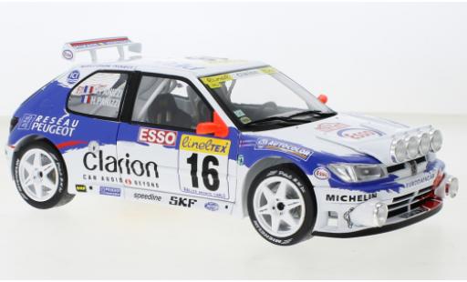 Peugeot 306 1/18 Solido Maxi No.16 Rallye WM Rally Monte Carlo 1998 coche miniatura