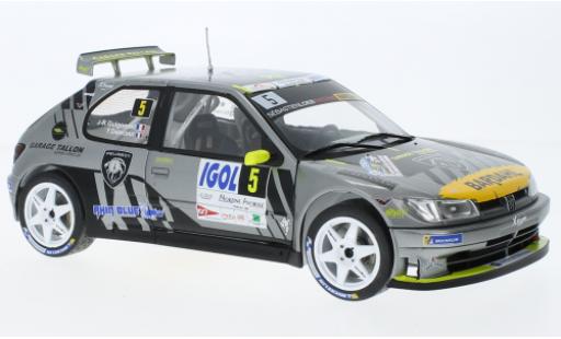 Peugeot 306 1/18 Solido Maxi No.5 Rally du Mont Blanc 2021 coche miniatura