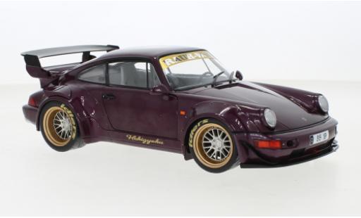 Porsche 964 RWB 1/18 Solido 911  metallise lila HEKIGYOKU 2022 coche miniatura