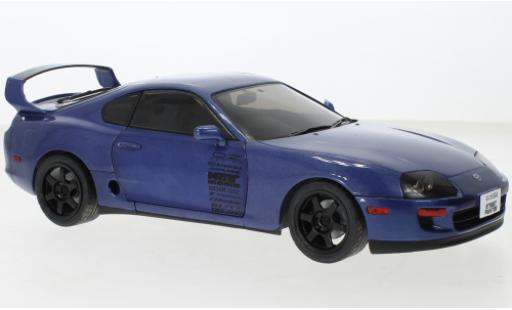 Coche miniatura Toyota Supra 1/18 Solido MK4 (A80) metallise azul 1993 Toyota Supra 1/18 Solido MK4 (A80) metallise azul 1993 coche miniatura