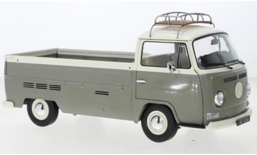 Coche miniatura Volkswagen T2 1/18 Solido Pick Up gris/blanche 1968 Volkswagen T2 1/18 Solido Pick Up gris/blanche 1968 coche miniatura