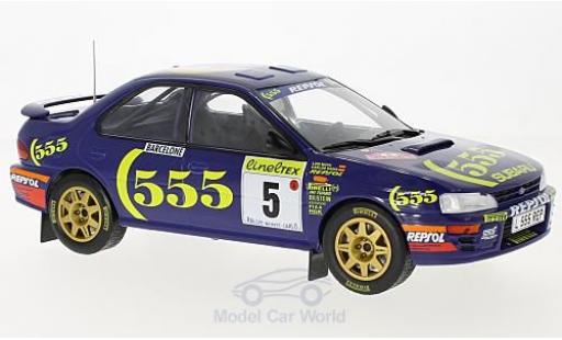 Coche miniatura Subaru Impreza 555 1/18 Solido No.5 555 Rallye WM Rallye Monte Carlo 1995 C.Sainz/L.Moya Subaru Impreza 555 1/18 Solido No.5 555 Rallye WM Rallye Monte Carlo 1995 C.Sainz/L.Moya coche miniatura