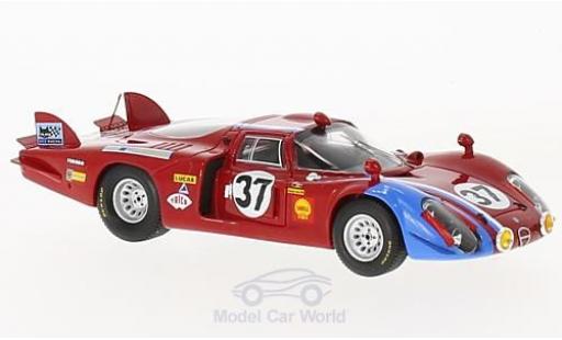 Coche miniatura Alfa Romeo 33 1/43 Spark /2 No.37 24h Le Mans 1968 T.Pilette/R.Slotemaker Alfa Romeo 33 1/43 Spark /2 No.37 24h Le Mans 1968 T.Pilette/R.Slotemaker coche miniatura