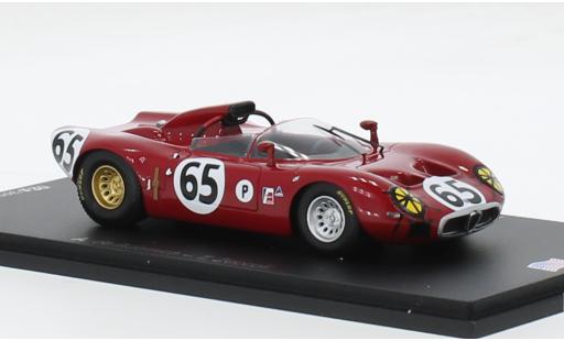 Coche miniatura Alfa Romeo 33 1/43 Spark RHD No.65 IMSA 12h Sebring 1967 1:43 Alfa Romeo 33 1/43 Spark RHD No.65 IMSA 12h Sebring 1967 1:43 coche miniatura