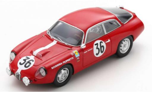 Coche miniatura Alfa Romeo Giulietta 1/43 Spark GZ No.36 Scuderia Filipinetti 24h Le Mans 1963 K.Foitek/A.Schäfer Alfa Romeo Giulietta 1/43 Spark GZ No.36 Scuderia Filipinetti 24h Le Mans 1963 K.Foitek/A.Schäfer coche miniatura