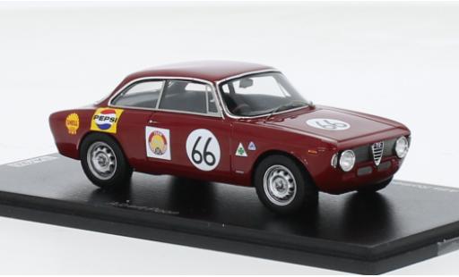 Alfa Romeo GT 1/43 Spark A No.66 Team Hong Kong GP Singapur 1966 1:43 coche miniatura